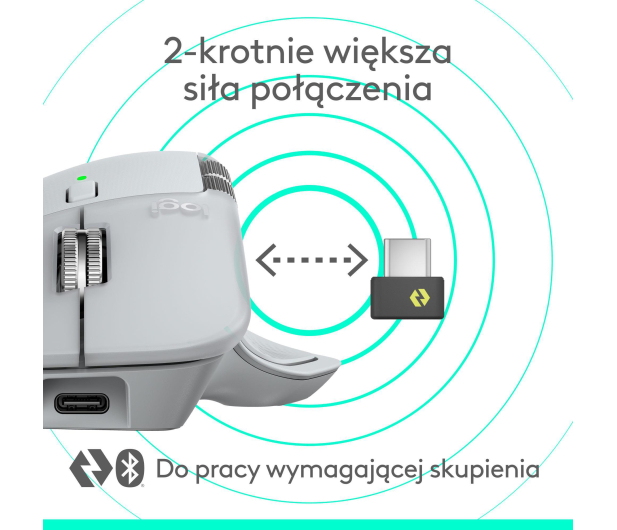 Logitech MX Master 4 Biały - 1365780 - zdjęcie 6